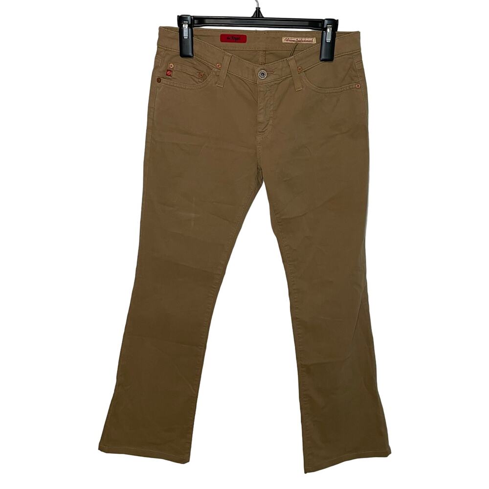 AG Adriano Goldschmied Khaki Pants 27R The Angel Bootcut Career Casual